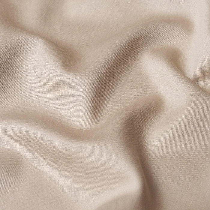 Schumacher Donovan Merino Wool Sateen Taupe Fabric 87321