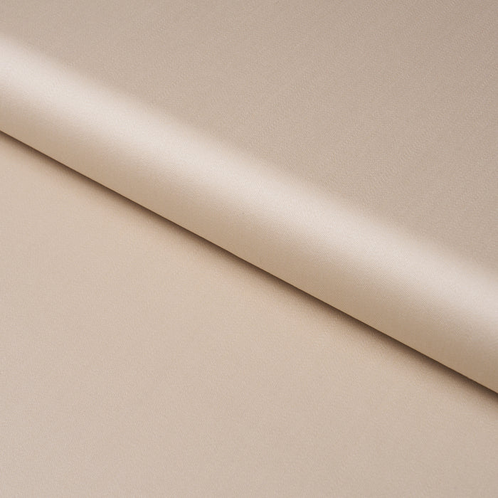 Schumacher Donovan Merino Wool Sateen Taupe Fabric Sample 87321