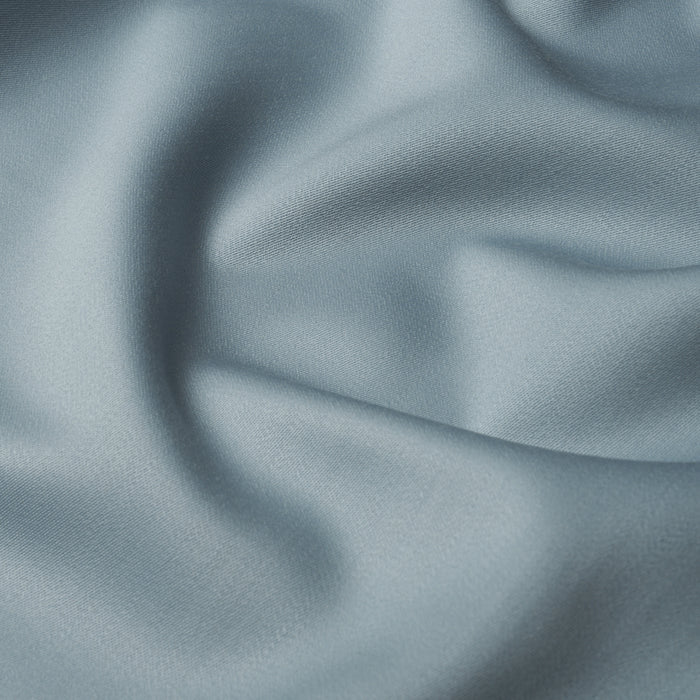 Schumacher Donovan Merino Wool Sateen Blue Fabric 87326