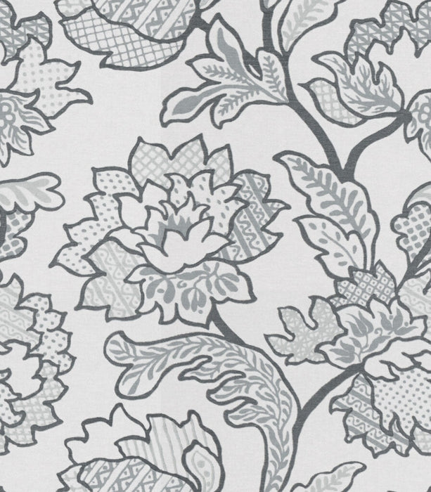 Kravet Basics Geo Floral Platinum Fabric GEOFLORAL.11.0