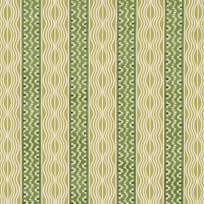 Schumacher Creme Anglaise Juniper Green Fabric 87452
