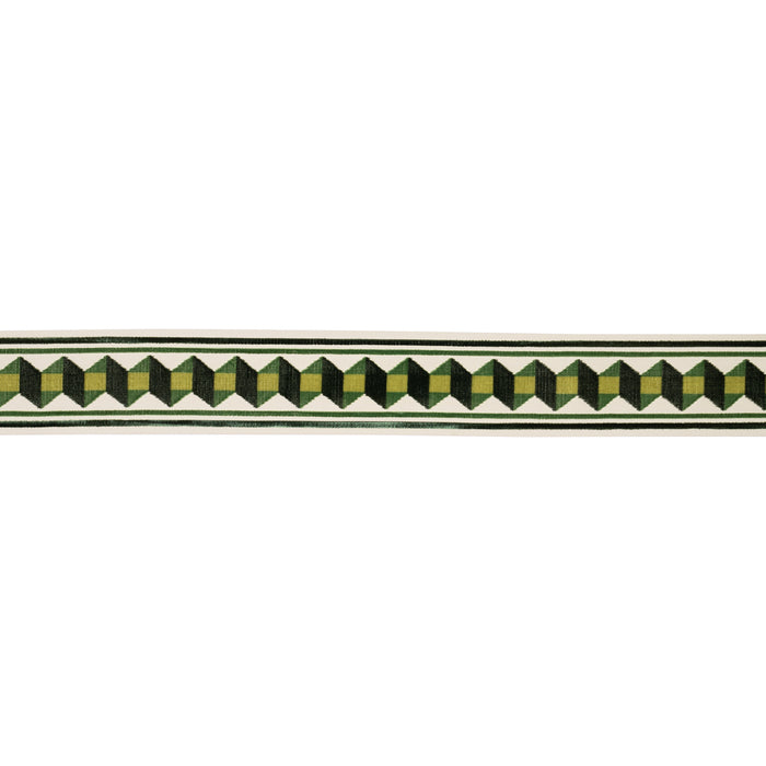 Schumacher Jilly Velvet Tape Pear Green Trim 87462