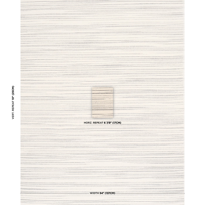 Schumacher Armin Performance Black & White Fabric Sample 87480