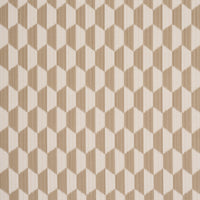 Schumacher Dena Diamond Ikat Performance Natural Fabric 87491