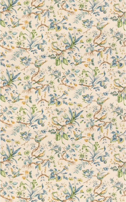 GP & J Baker Kentwell Blue/Green Fabric BP11118.4.0