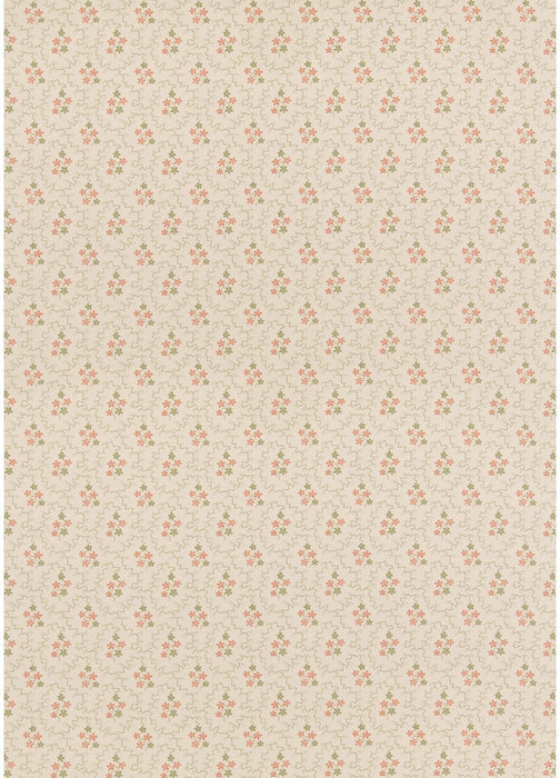 GP & J Baker Posy Green/Red Fabric BP11105.3.0