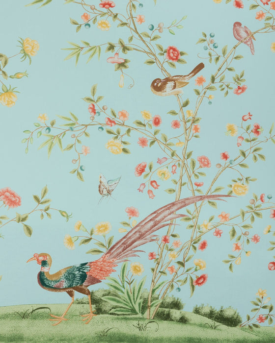 Lee Jofa Whitley Hall Wp Pnl Aqua Wallpaper P2025120.353.0