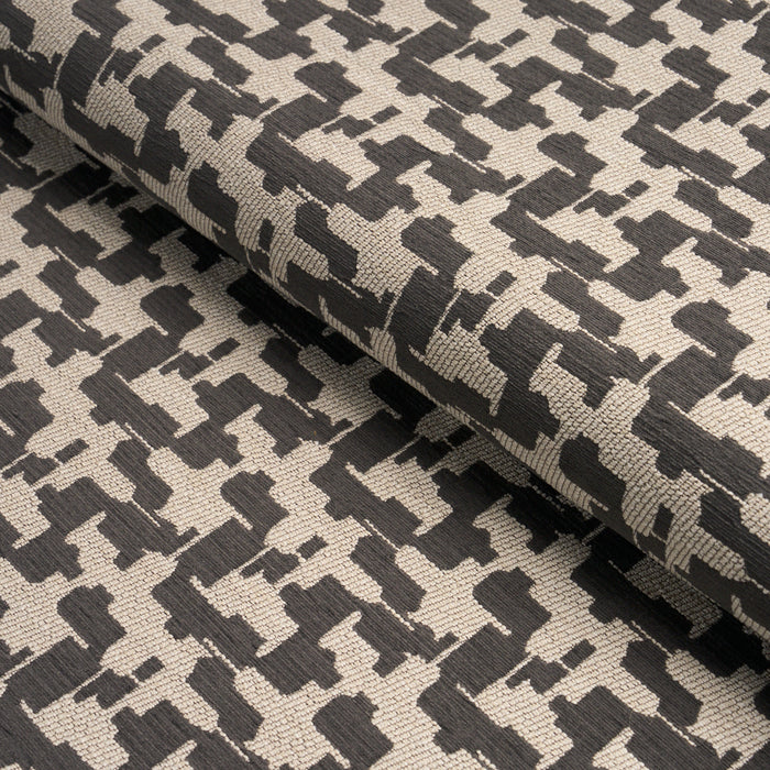 Schumacher Alina Performance Graphite Fabric 87520