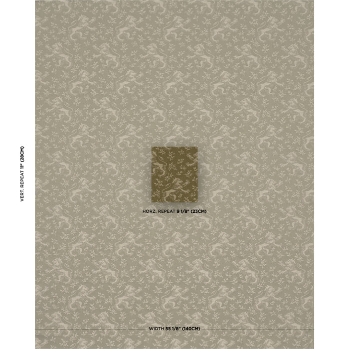 Schumacher Ewan's Beasts Moss Fabric 87540