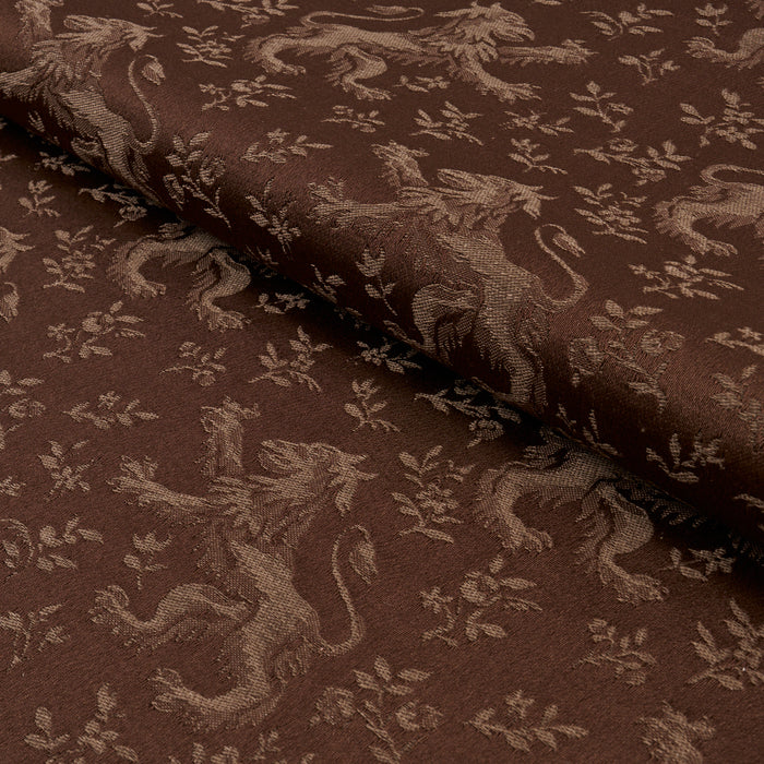 Schumacher Ewan's Beasts Brown Fabric Sample 87542