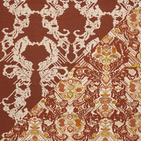 Schumacher Reversible Digital Damask Chartreuse Fabric 87550