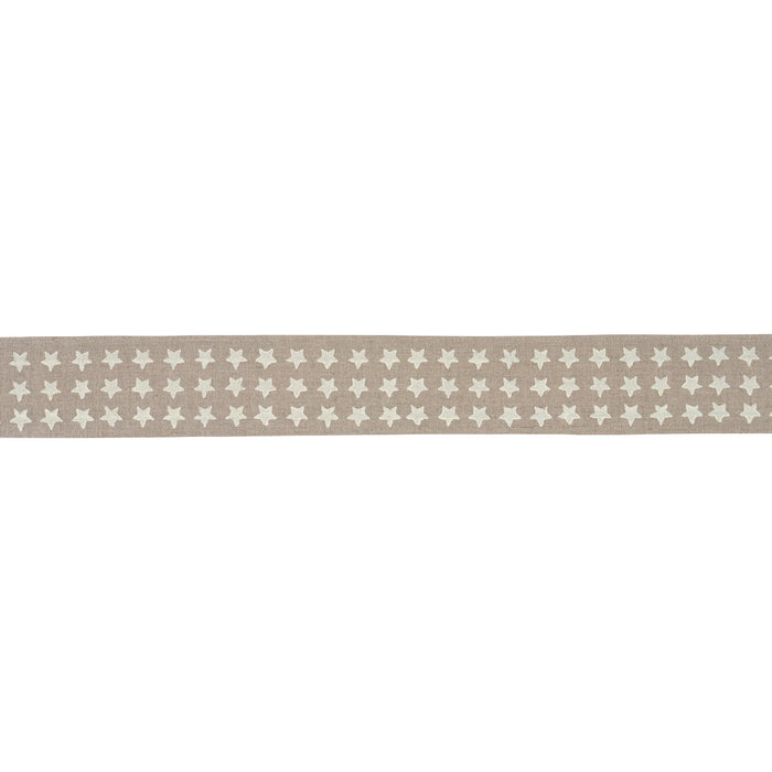Schumacher Astra Block-Print Tape Neutral Trim 87561
