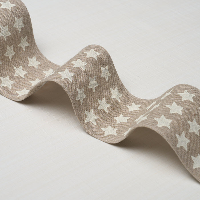 Schumacher Astra Block-Print Tape Neutral Trim 87561