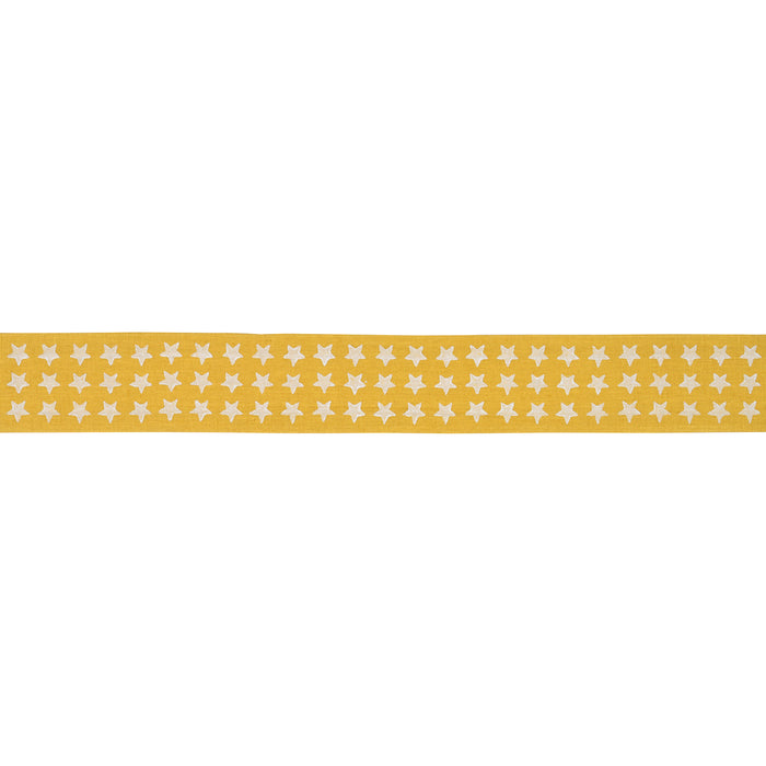 Schumacher Astra Block-Print Tape Yellow Trim Sample 87564