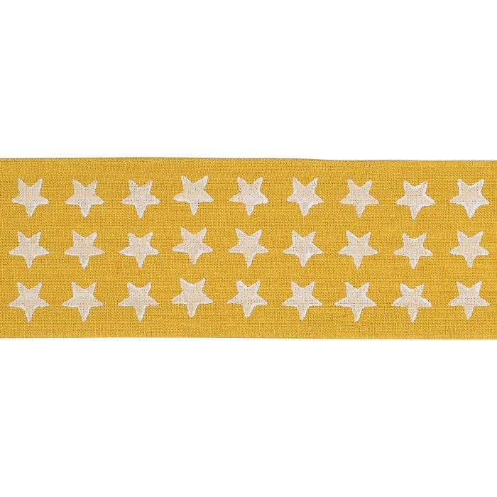 Schumacher Astra Block-Print Tape Yellow Trim 87564