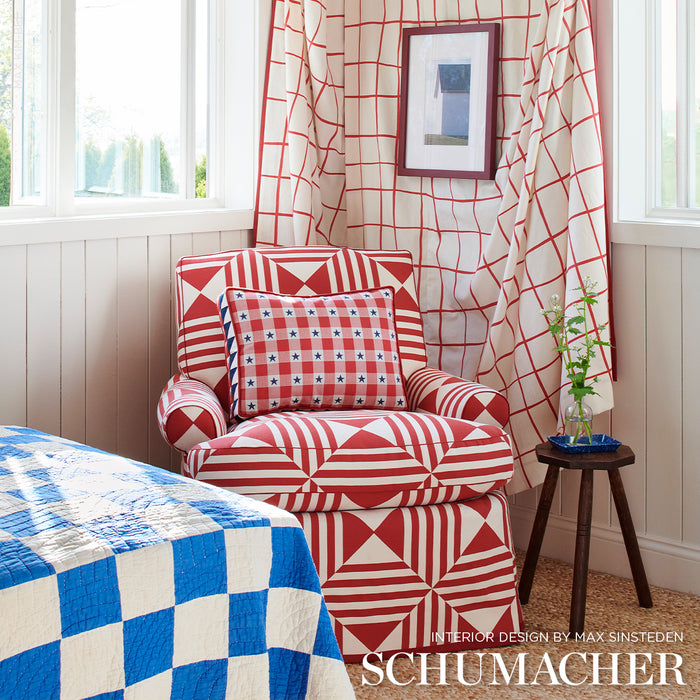 Schumacher Independence Plaid Americana Fabric Sample 87570
