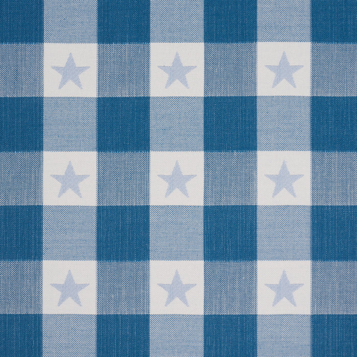 Schumacher Independence Plaid Blue Fabric 87571