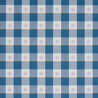 Schumacher Independence Plaid Blue Fabric 87571