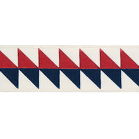 Schumacher Quilted Diamond Tape Americana Trim 87581