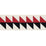 Schumacher Quilted Diamond Tape Black & Red Trim 87582