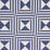 Schumacher Square In A Square Navy Fabric 87590