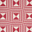 Schumacher Square In A Square Red Fabric 87591