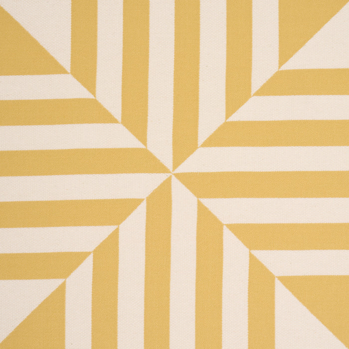 Schumacher Square In A Square Yellow Fabric 87592