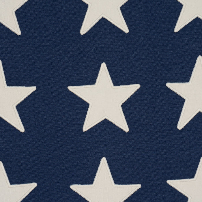 Schumacher Starfield Applique Navy Fabric 87600