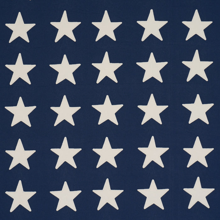 Schumacher Starfield Applique Navy Fabric 87600