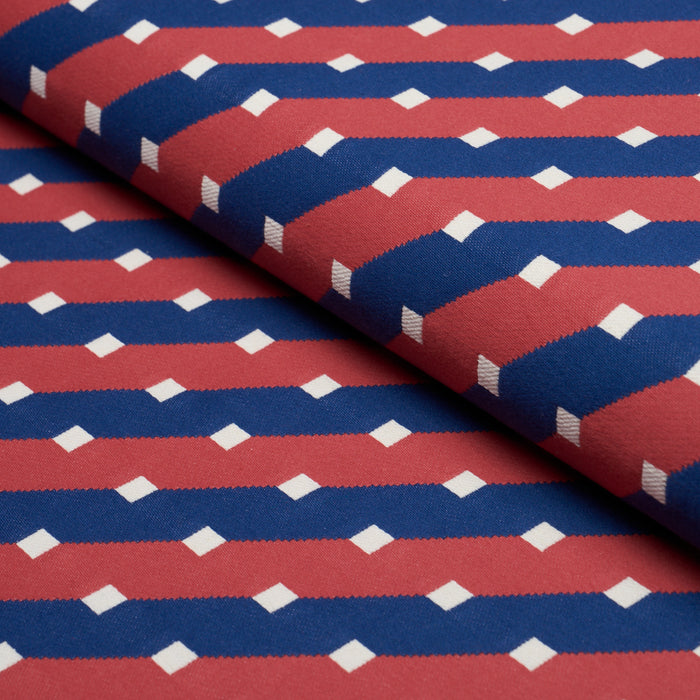 Schumacher Zilla Stripe Americana Fabric 87610