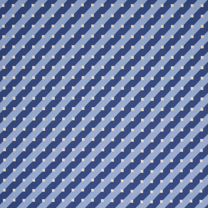 Schumacher Zilla Stripe Blues Fabric 87611