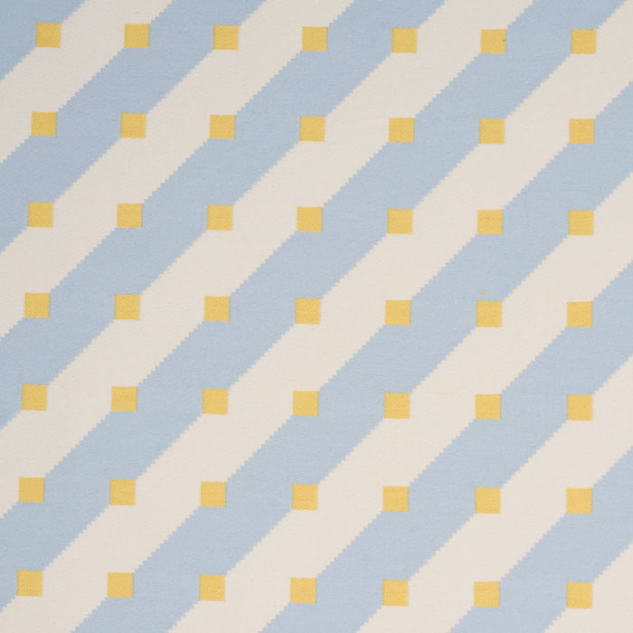 Schumacher Zilla Stripe Sky Fabric Sample 87612