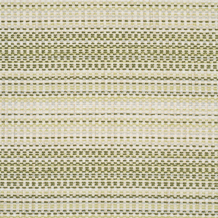 Schumacher Sabine Performance Stripe Green Fabric Sample 87641