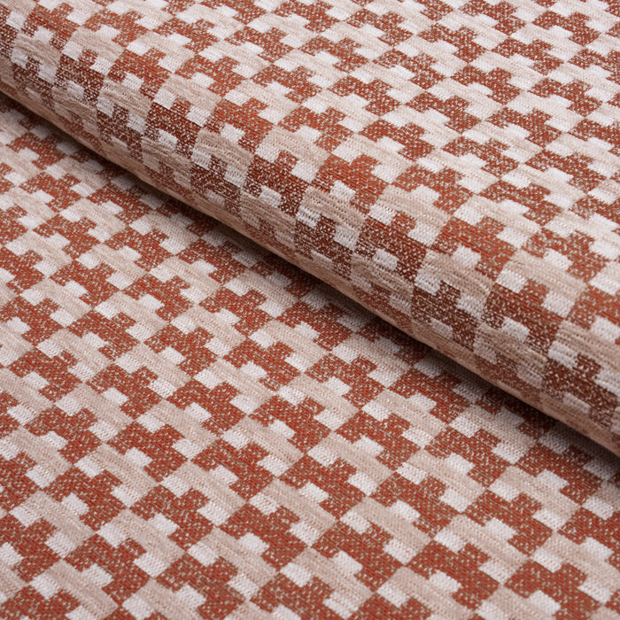Schumacher Thatcher Performance Brick Fabric Sample 87663