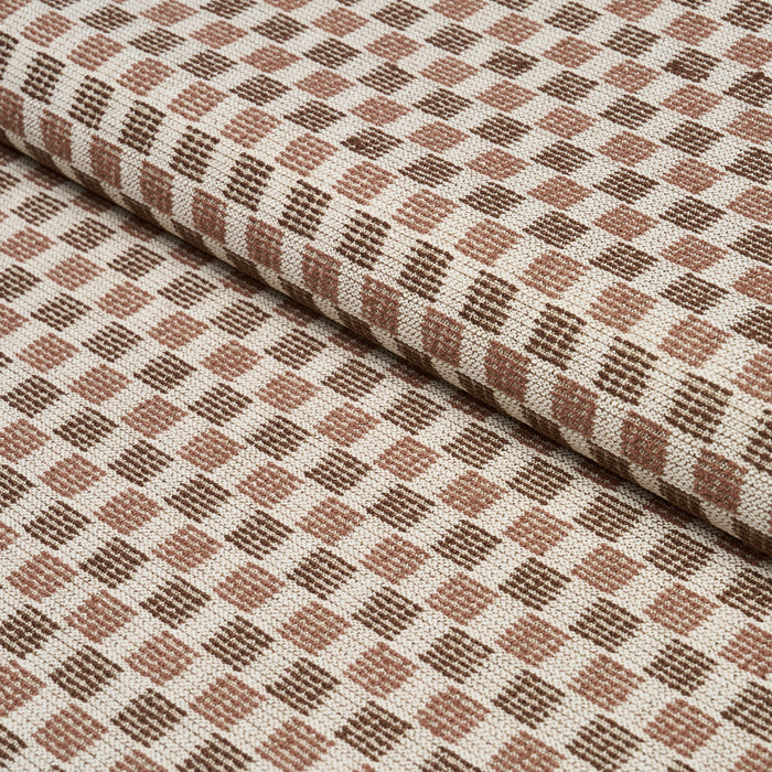 Schumacher Elara Performance Brown Fabric 87672
