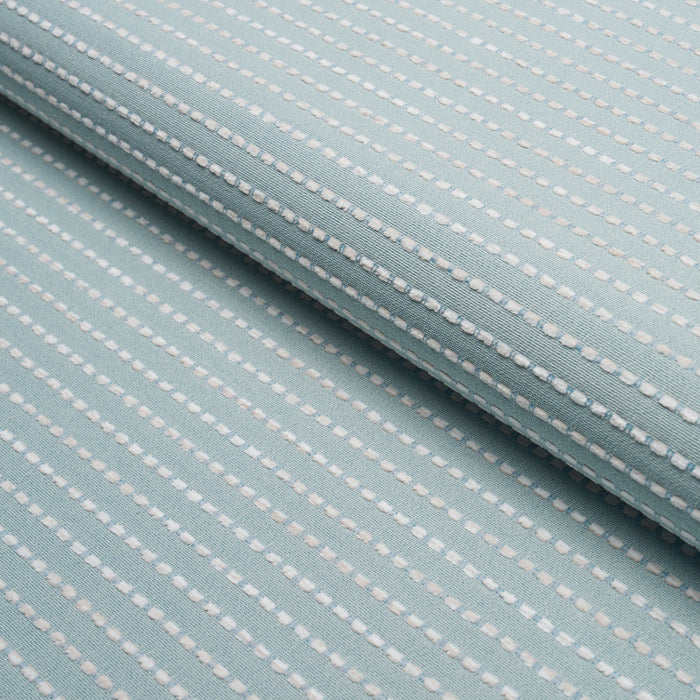 Schumacher Austen Performance Stripe Sky Fabric 87680