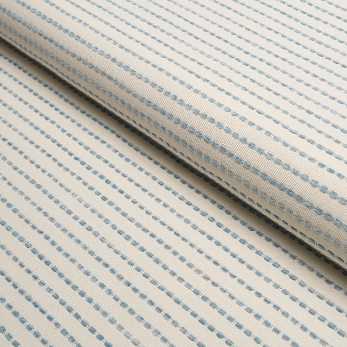 Schumacher Austen Performance Stripe Ice Fabric 87682