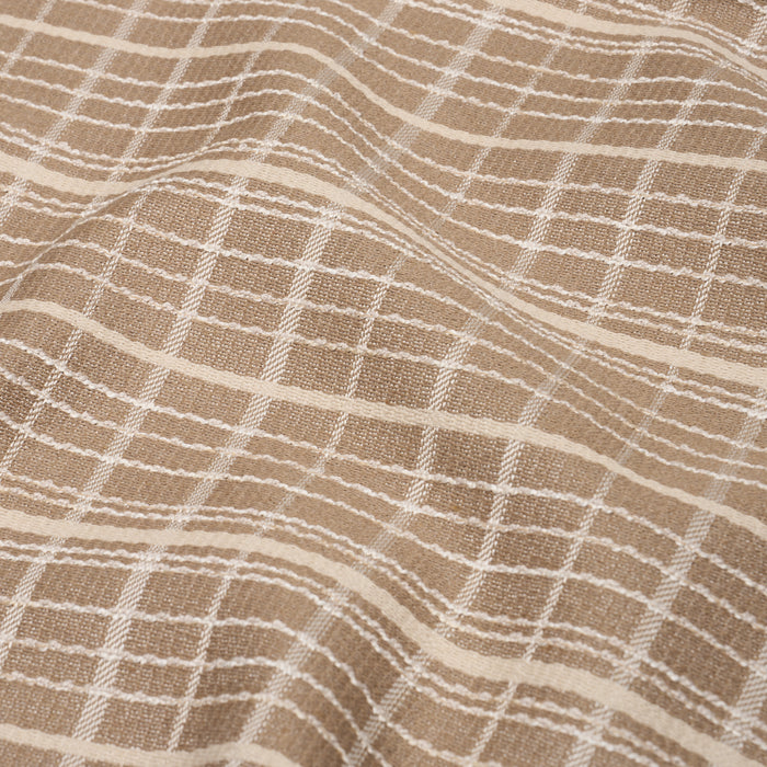 Schumacher Merrick Performance Plaid Beige Fabric Sample 87690