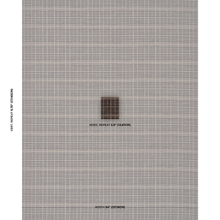 Schumacher Merrick Performance Plaid Brown Fabric Sample 87691