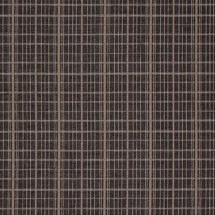 Schumacher Merrick Performance Plaid Brown Fabric Sample 87691