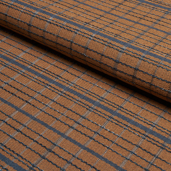 Schumacher Merrick Performance Plaid Sepia Fabric 87692