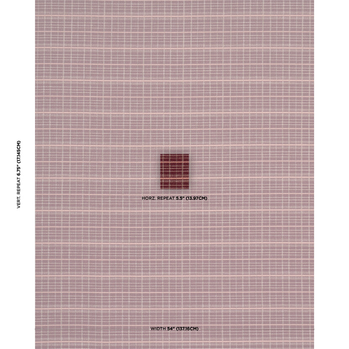 Schumacher Merrick Performance Plaid Garnet Fabric Sample 87693
