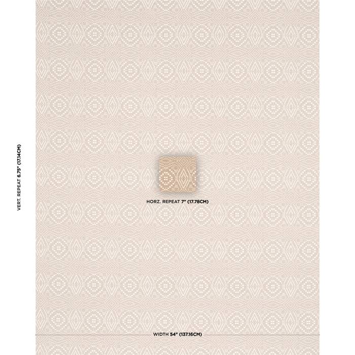 Schumacher Verana Performance Beige Fabric Sample 87701