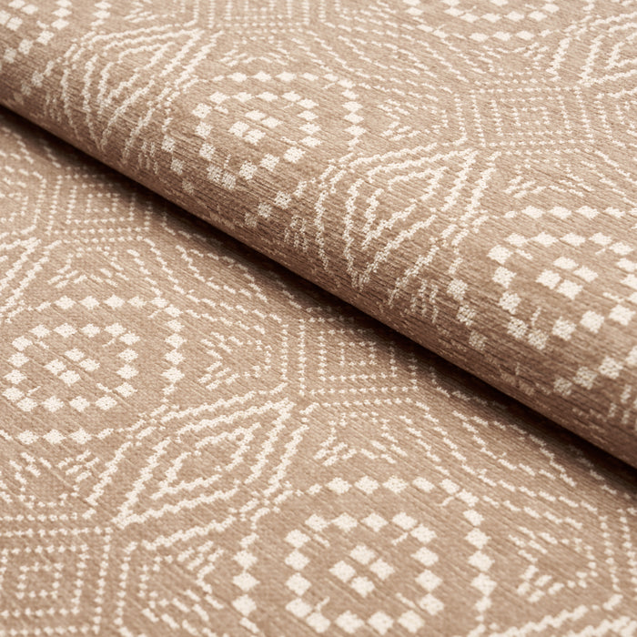 Schumacher Verana Performance Beige Fabric Sample 87701