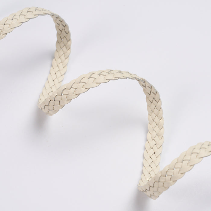 Schumacher Pondera Leather Braid Ivory Trim 87730