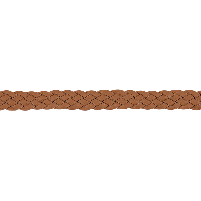 Schumacher Pondera Leather Braid Camel Trim 87731