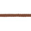 Schumacher Pondera Leather Braid Brown Trim 87732