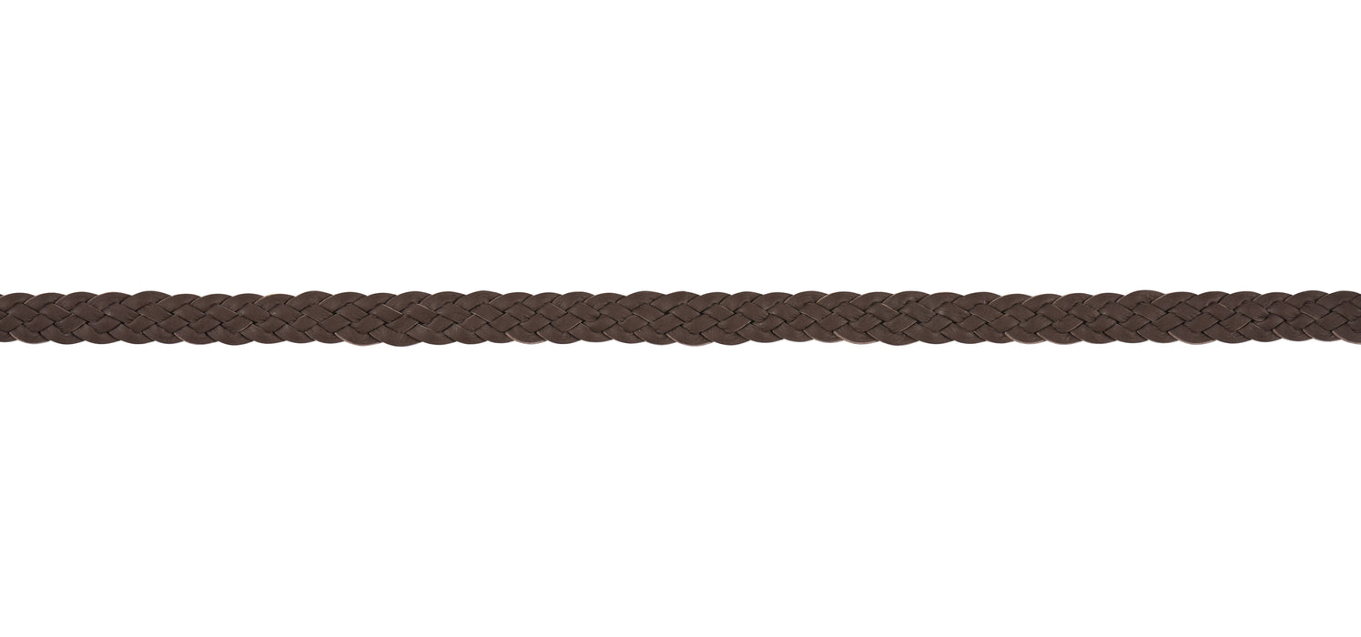 Schumacher Pondera Leather Braid Dark Brown Trim 87733