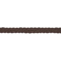 Schumacher Pondera Leather Braid Dark Brown Trim 87733