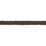 Schumacher Pondera Leather Braid Dark Brown Trim 87733
